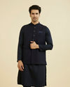 Elegant Dark Blue Nehru Jacket